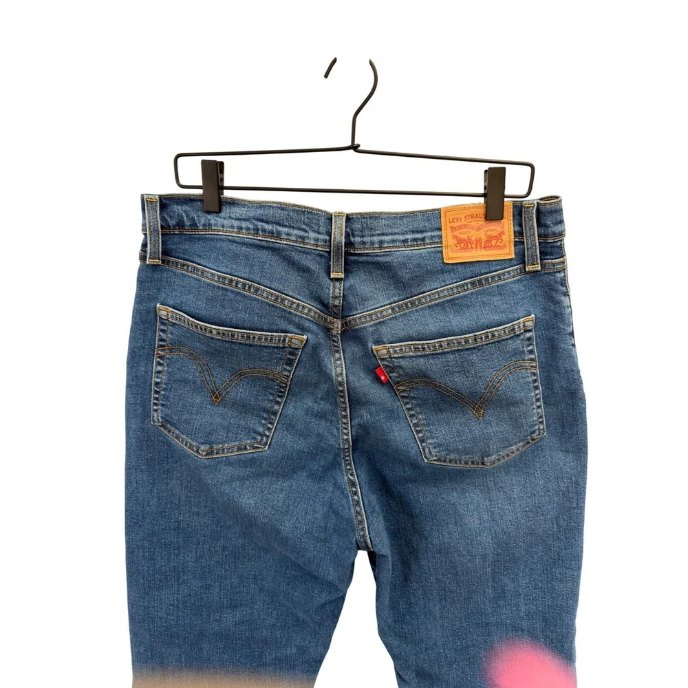 Levis Ribcage Straight Jeans Womens 32 Medium Wash Ultra‎ High Rise 79078-0016